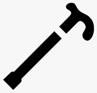 The Image Is Depicting A Walking Stick Or Cane - Walking Stick Icon Png