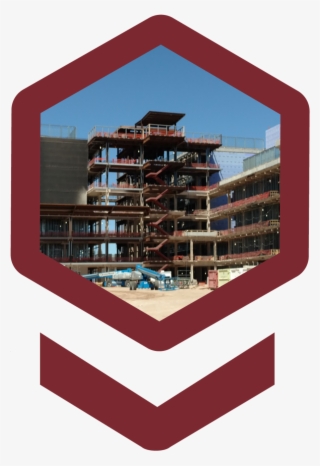 Construction Hexagon With Arrow - Construction