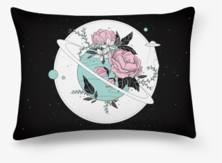 Almofada Retangular Flores Espaciais - Throw Pillow