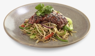 High Angle Picture Of Our Teriyaki Beef Soba Dish On - Yasai Yaki Soba Wagamama