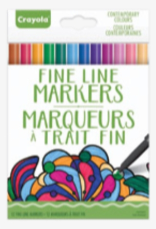Crayola® Fine Line Markers Fine Tip Contemporary Colours - Crayola Fine Line Contemporary Colours Markers Multi