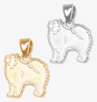 Samoyed Charm Or Pendant In Sterling Silver Or 14k - Pendant