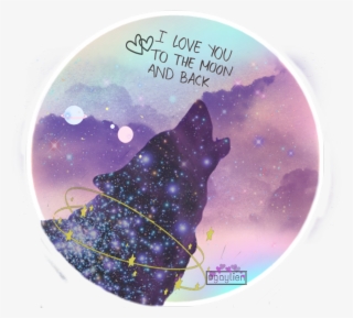 Galaxy Stars Wolf Planets Iloveyou - Star