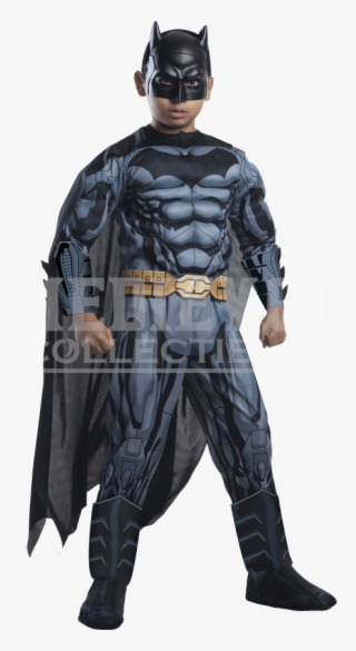 Kids Dc Superheroes Deluxe Batman Costume - 9 Pack Abs Batman