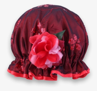 Deep Red Shower Cap