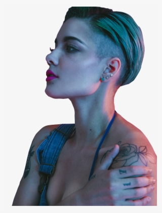 Celebrity Pngs - Halsey Sexy Short Hair