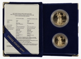 Picture Of 2 Coin Proof American Gold Eagle Set - American Gold Eagle