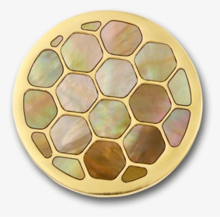 Mundial Brown Stainless Steel Gold Plated Disc With