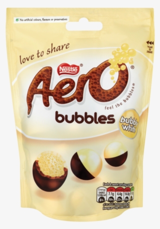 Aero Bubbles White Hanging Bag 113g - White Chocolate Aero Balls
