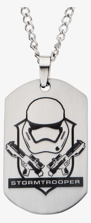 First Order Stormtrooper Crest Dog Tag Necklace - Star Wars Necklace Dog Tag Stormtrooper With Chain
