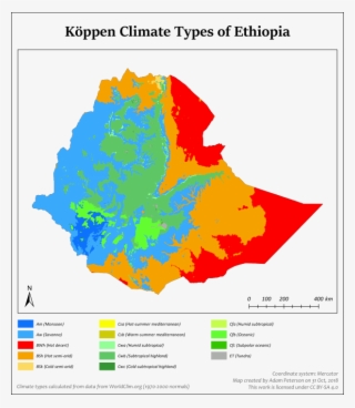 Köppen Climate Classification Of Ethiopia - Ethiopia Map