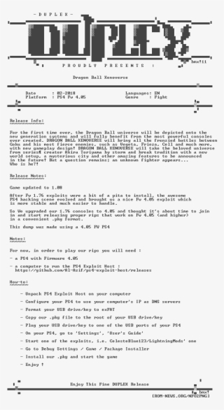 Dragon - Ball - Xenoverse - Ps4-duplex - - Playstation 4