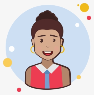 Brown Curly Hair Business Lady Icon - Png Обо Мне