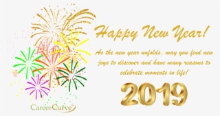 Happy New Year From All Of Us At Careercurve - New Year - Customizable Celebration Design Card
