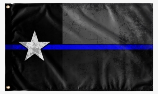 Texas Subdued Police Wall Flag - Slogan Flag