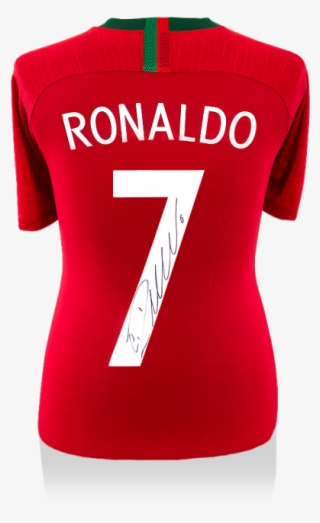 Cristiano Ronaldo Back Signed Portugal 2018 Home Shirt