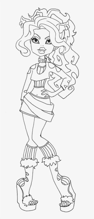 Clawdeen Wolf Monster High Coloring - Coloring Book