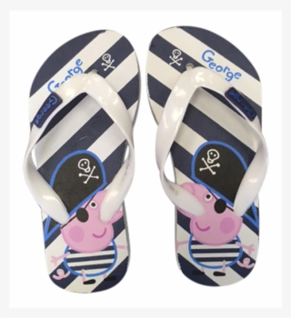 Boys Peppa Pig Themed Beach Flip Flops In 4 Colours