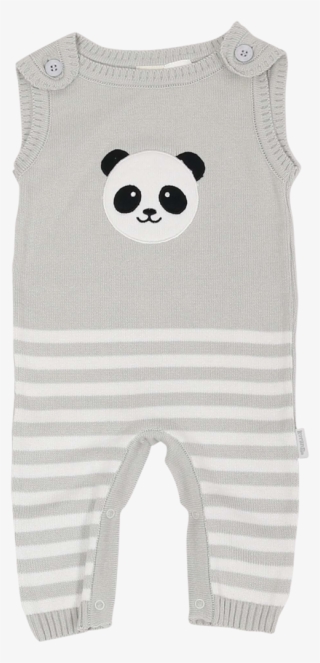Korango Panda Knit Overall Grey* - Overall