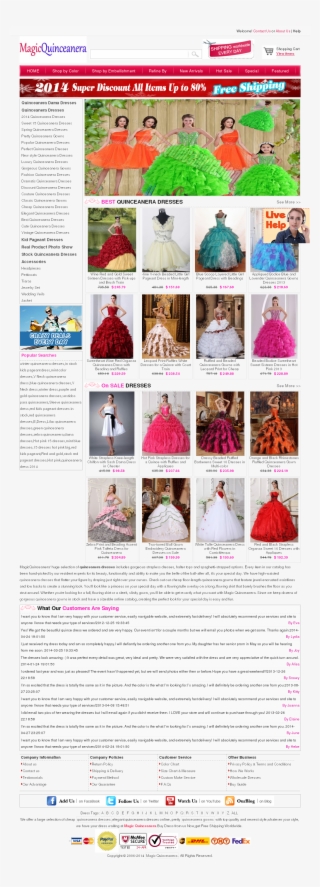 Magic Quinceanera Competitors, Revenue And Employees