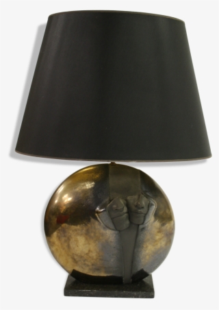 Impressive Sculptural Stone Table Lamp 1970s - 1970s