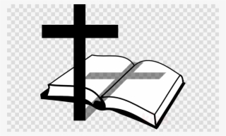 Bible And Cross Png Clipart Bible Christian Cross Clip - Cross And Bible Png