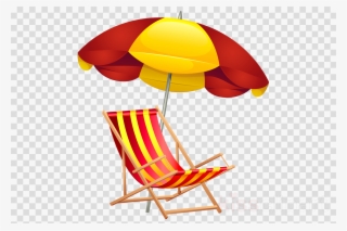 Beach Umbrella Png Clipart Clip Art - Blue Beach Umbrella On Sand Clipart Png