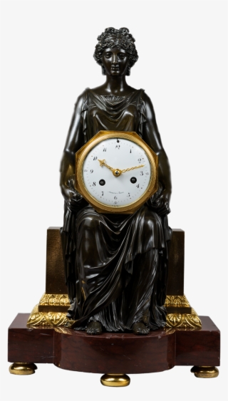 Important Red Griotte Marble And Gilt And Patinated