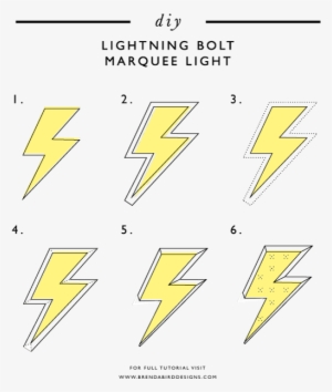 Picture Diy Archives Page Of Brenda Bird What - Marquee Lightning Bolt