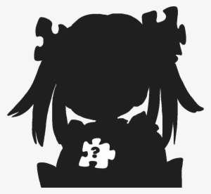 Wikipe-tan Silhouette - Anime Silhouette Png Transparent