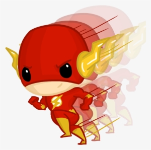 Transparent Super Chibis Wally West By Ijen Ekusas - Chibi Superheroes Transparent Background