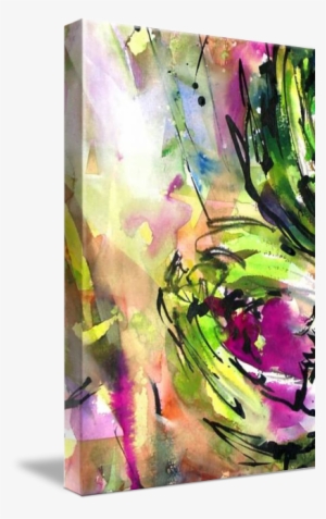 "abstract Arti Watercolor Ink By Ginette" By Ginette - Abstract Artichoke Art By Ginette