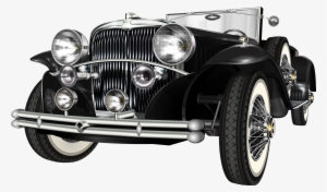 Black Retro Car Png Clip Art - Car Adds In 1940