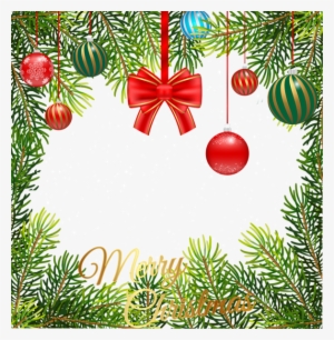 Christmas Border Png Transparent Clip Art - Transparent Christmas Vines