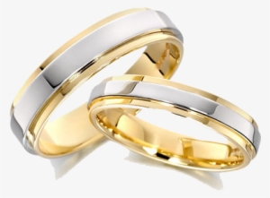 Wedding Ring Transparent Background - Wedding Band Gold And Silver