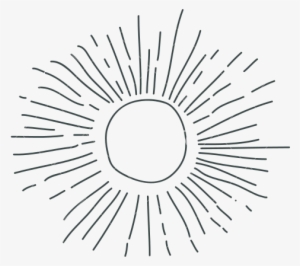 Gray Hand Drawing Silhouette Of Sun - Sun Drawing Transparent