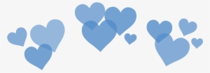 Blue Tumblr Hearts Png - Blue Heart Crown Png