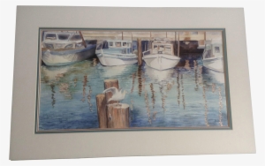Ellen S Leupold Cws Fisherman's Wharf Seagull On A - Painting