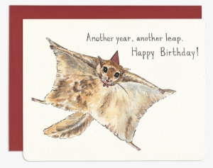 Flying Squirrel Leap - Greeting Card
