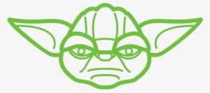 Yoda - Yoda Black And White Png