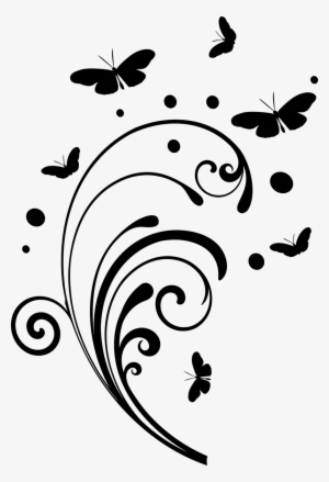 Black Swirls - Black And White Swirls Png