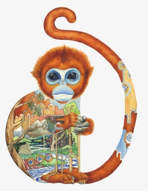 Artist Watercolor Painting Art Deco Illustration - Zoological Illustrations