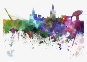 Painting Download Transparent Png Image - City Paintings With White Background