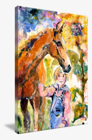 "best Friends Original Watercolor Ink Painting By"