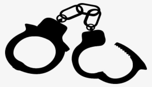 Black Handcuffs Clip Art At Clker - Handcuffs Clipart Transparent