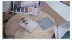 Lithograph & Watercolor In Glass Technique - Fused Glass