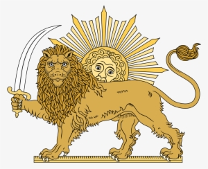 Lion And The Sun - Persian Lion And Sun Tattoo