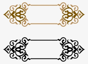 Title Border, Frame, Golden Frame, Border Frame Png - Vector Png Free Download