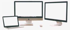 A Group Of Computers On Transparent Background, Insert - Computer