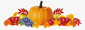 Autumn Fruits And Leaves Png Clipart Image - We Are Closed For Thanksgiving